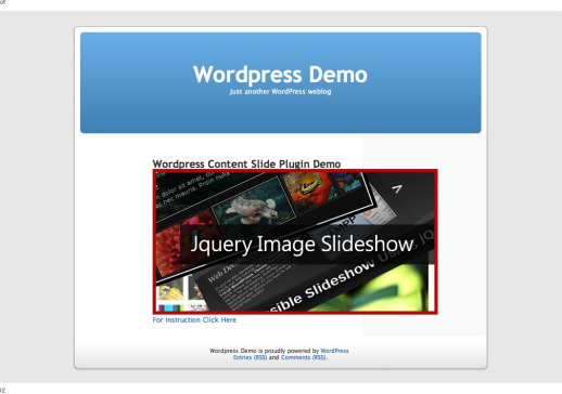 Wordpress Content Slide